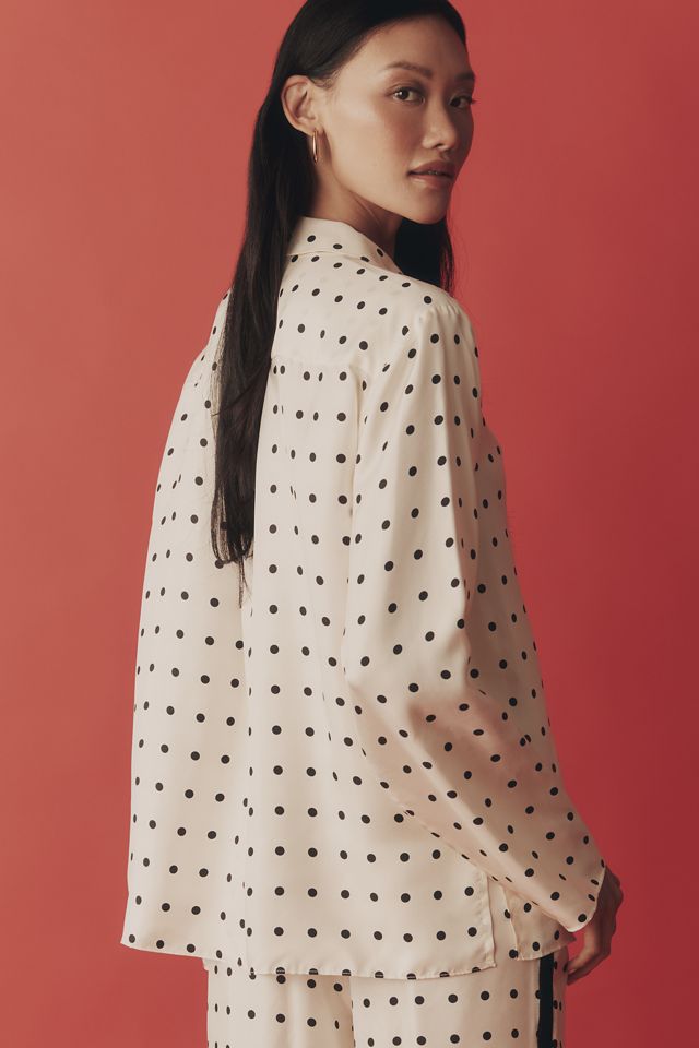 Maude Club Bodie Silk Buttondown Shirt #1
