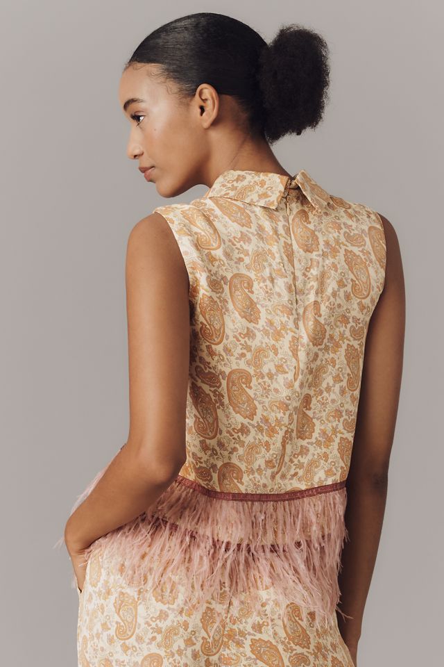 Maude Club Emery Feather Swing Top #2