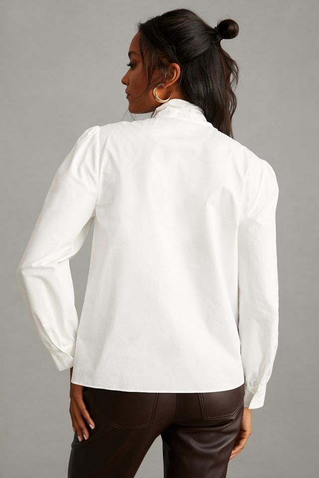 Mare Mare x Anthropologie Tie-Neck Blouse #3