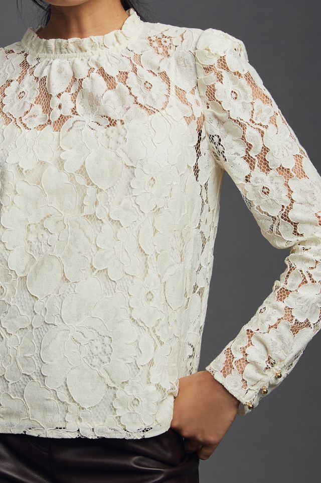 Mare Mare x Anthropologie Sheer Lace Blouse #2