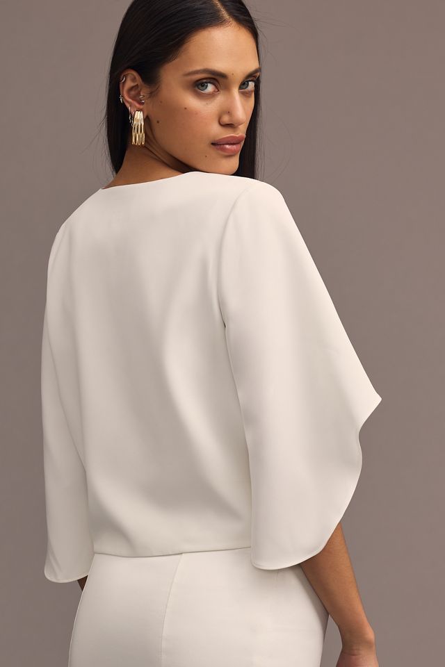 The Veronica Cape Blouse by Mare Mare x Anthropologie #1