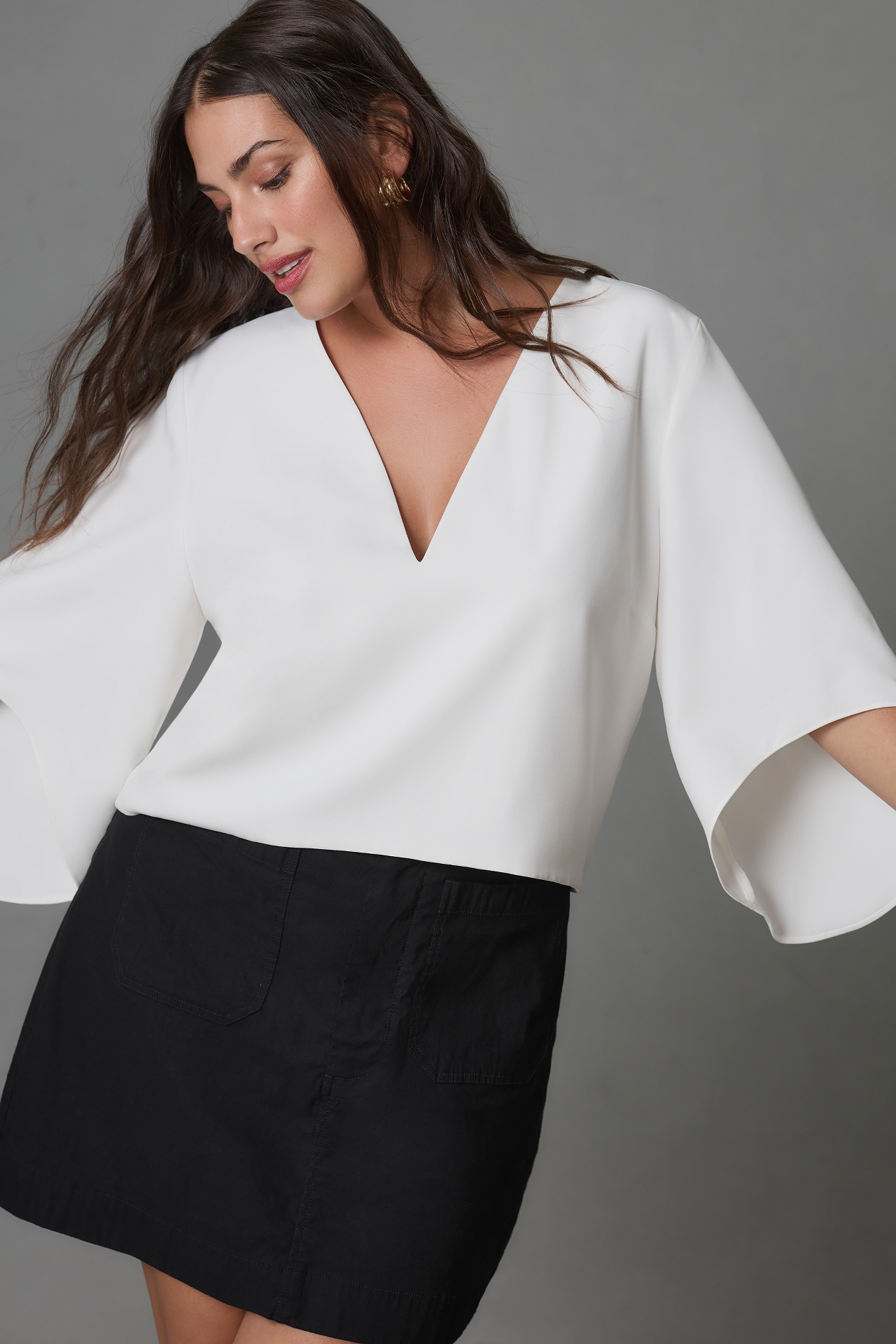 The Veronica Cape Blouse by Mare x Anthropologie