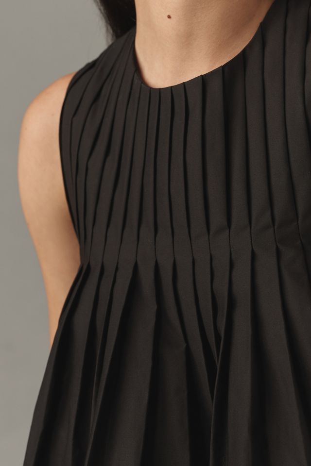 Mare Mare x Anthropologie Pleated Structured Swing Tank #3
