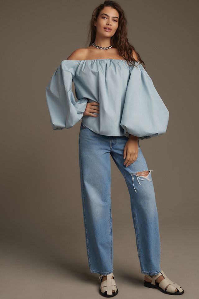 Mare Mare x Anthropologie Off-The-Shoulder Puff-Sleeve Top #2