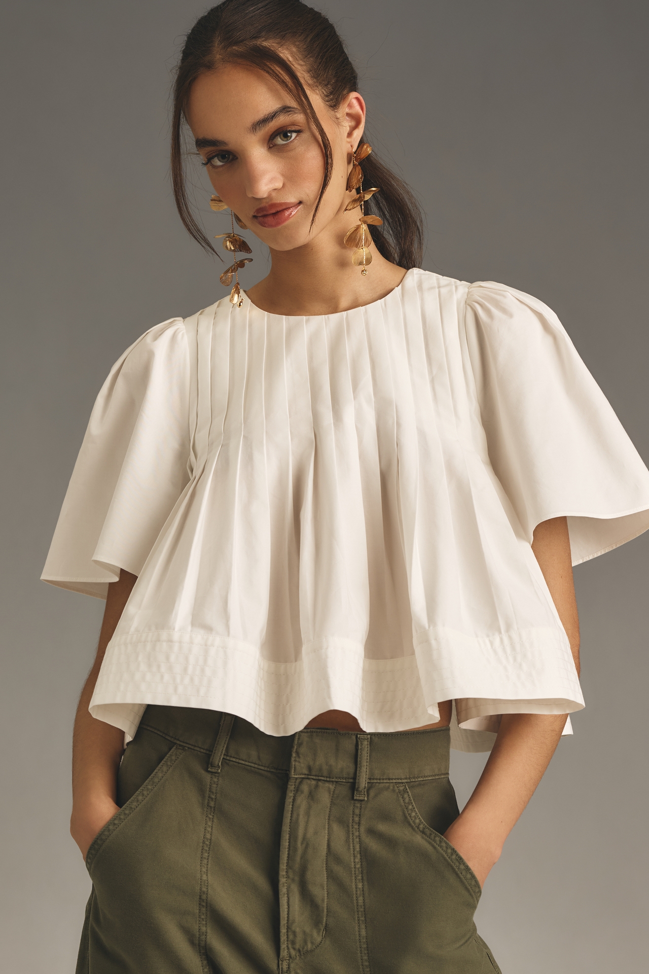 Mare Short-Sleeve Swing Top