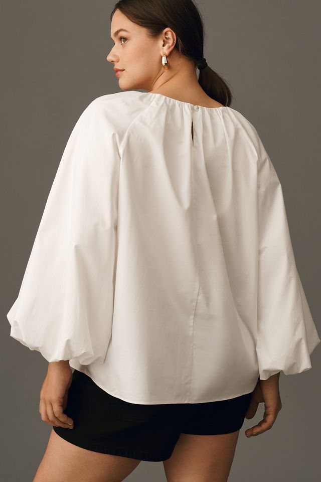 Mare Mare Long-Sleeve Crew-Neck Blouse #4