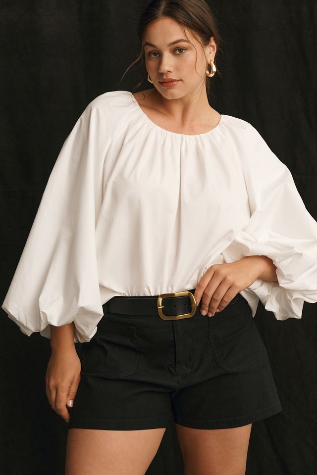 Mare Mare Long-Sleeve Crew-Neck Blouse #3