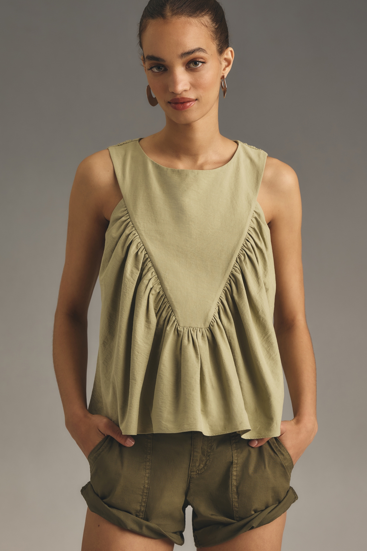 Mare Shirred Swing Tank