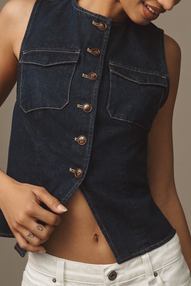 Mare Mare Tailored Denim Vest #5