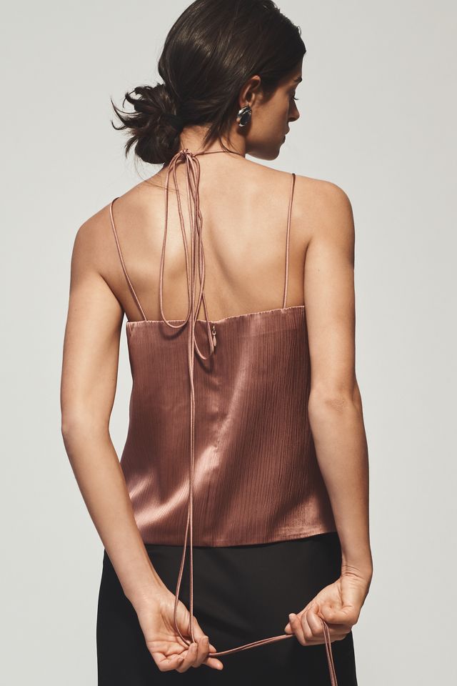 Mare Mare Tie-Neck Keyhole Silky Tank #1