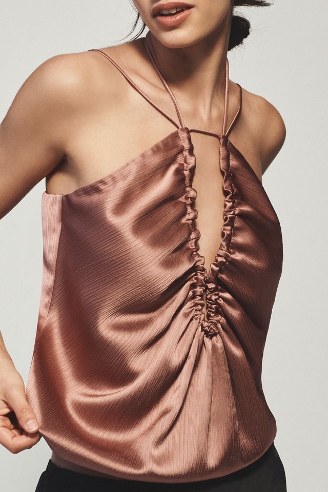 Mare Mare Tie-Neck Keyhole Silky Tank #2