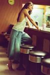 Mare Mare V-Neck Shiny Tank Top