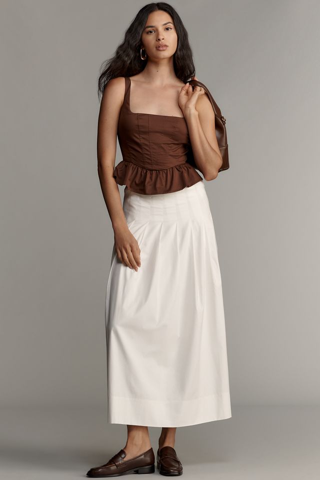 Mare Mare Square-Neck Peplum Tank #3