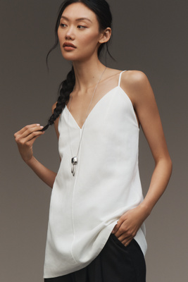 Mare Mare V-neck Tunic Tank Top In White