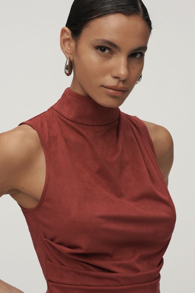Mare Mare Faux-Suede High-Neck Tank Top #3