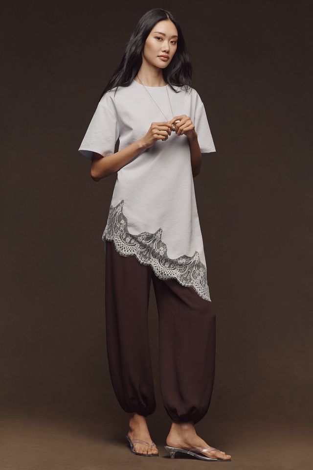 Mare Mare Asymmetric Lace Top | Anthropologie