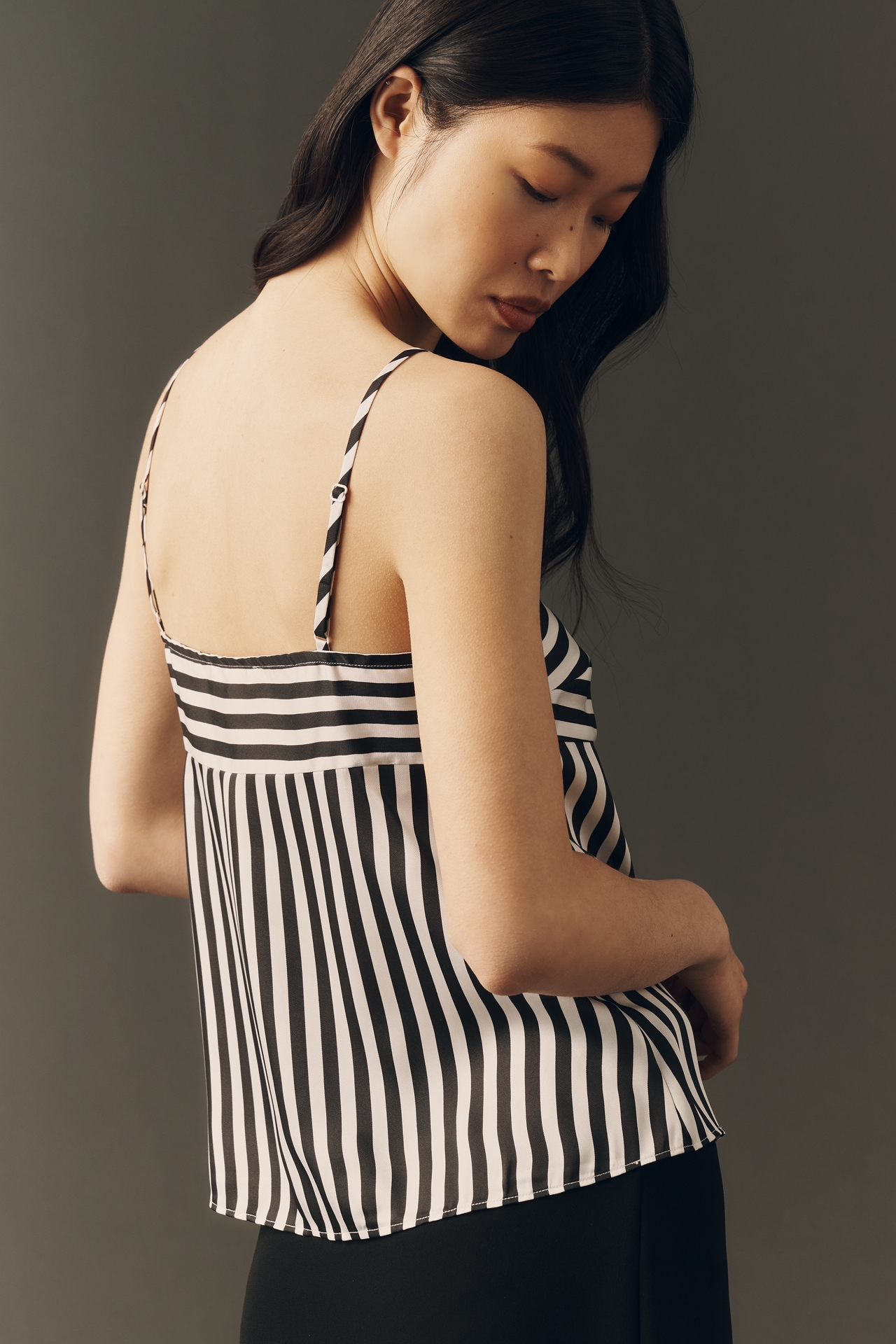 Mare Square-Neck Tank with Scarf