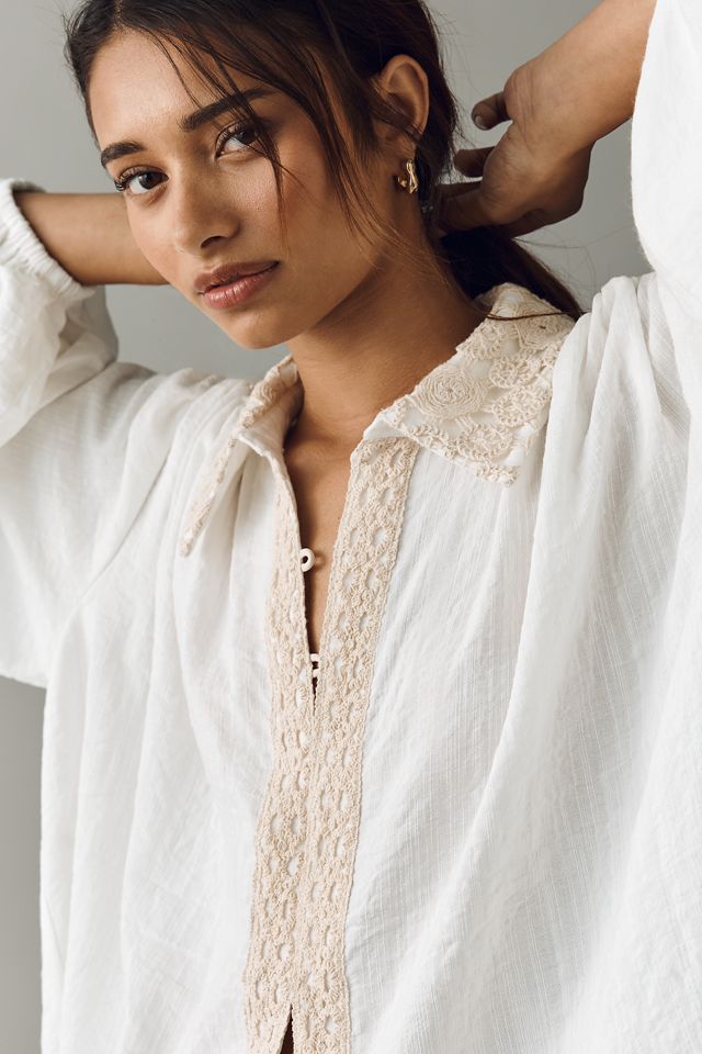 Mare Mare Embroidered Buttondown Shirt #1