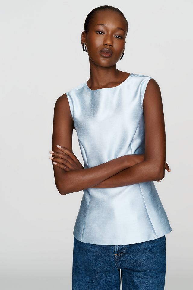 Mare Mare Satin Open Back Blouse #3