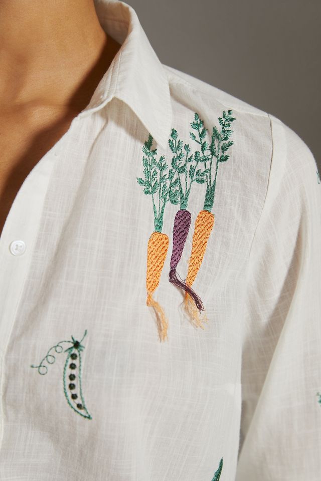 Maeve Embroidered Veggie Top #3