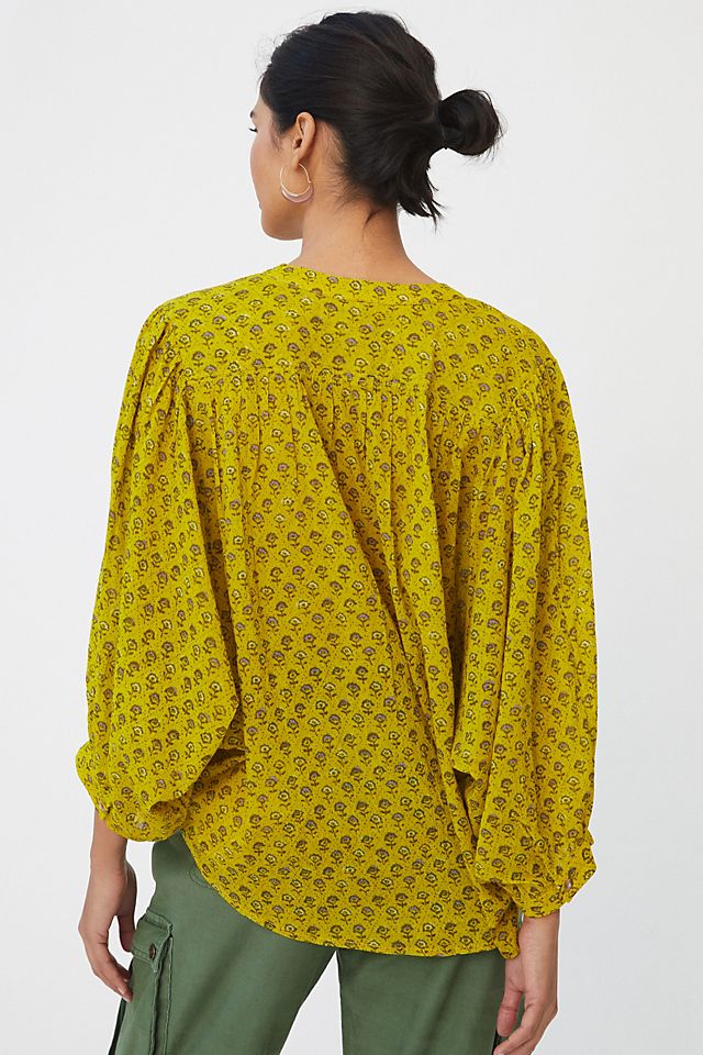 Pilcro Printed Batwing Blouse