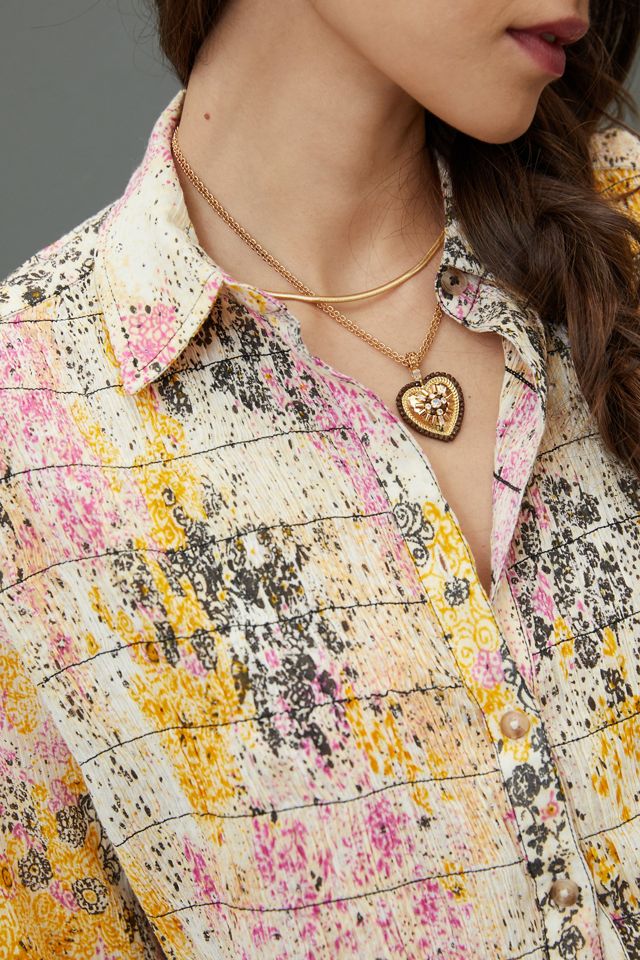 Pilcro Smocked Buttondown #1