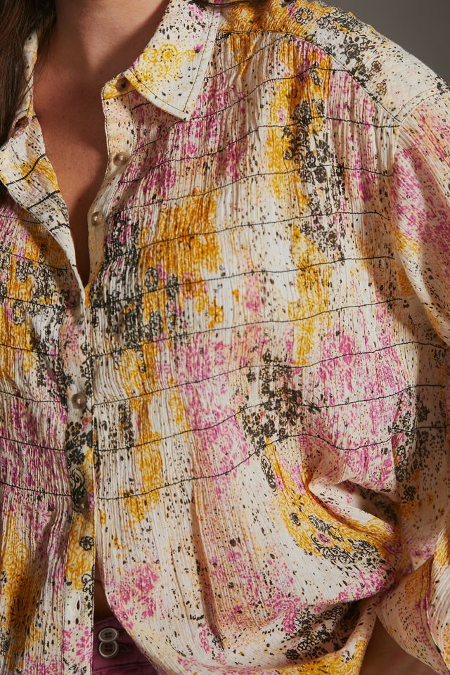 Pilcro Smocked Buttondown #6