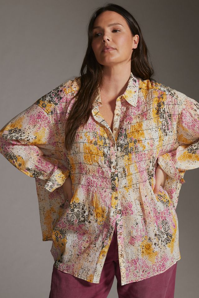 Pilcro Smocked Buttondown #4