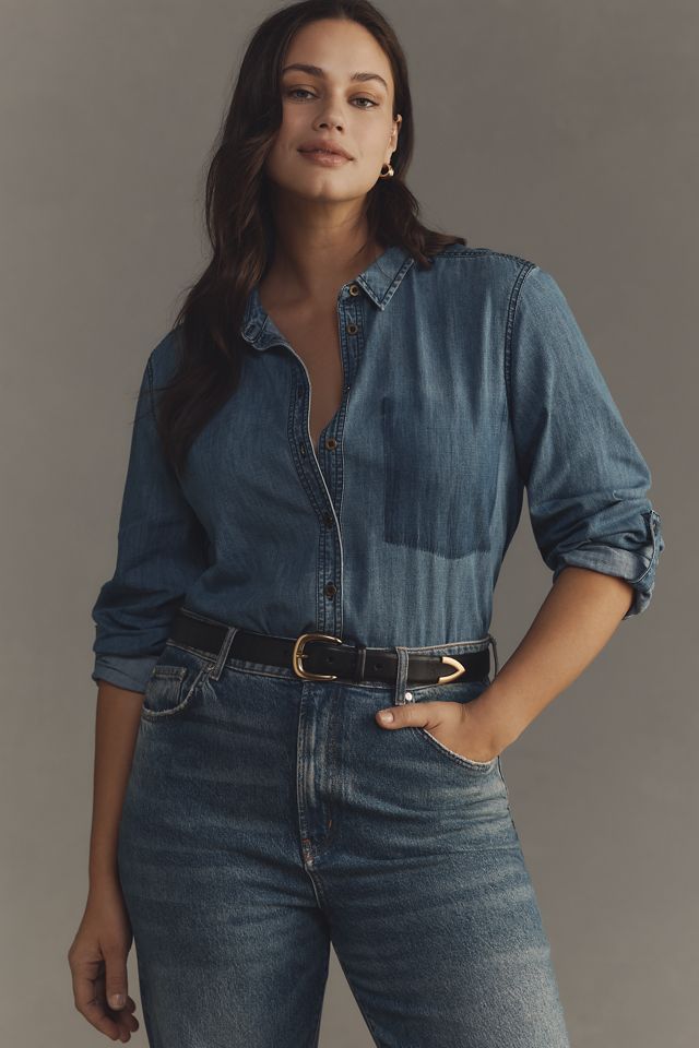 Pilcro Denim Buttondown Shirt #4
