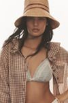 Pilcro 3/4 Sleeve Ruffle Collar Buttondown Shirt