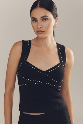 Débardeur Noué Clouté en taille: XS - By Anthropologie - Modalova