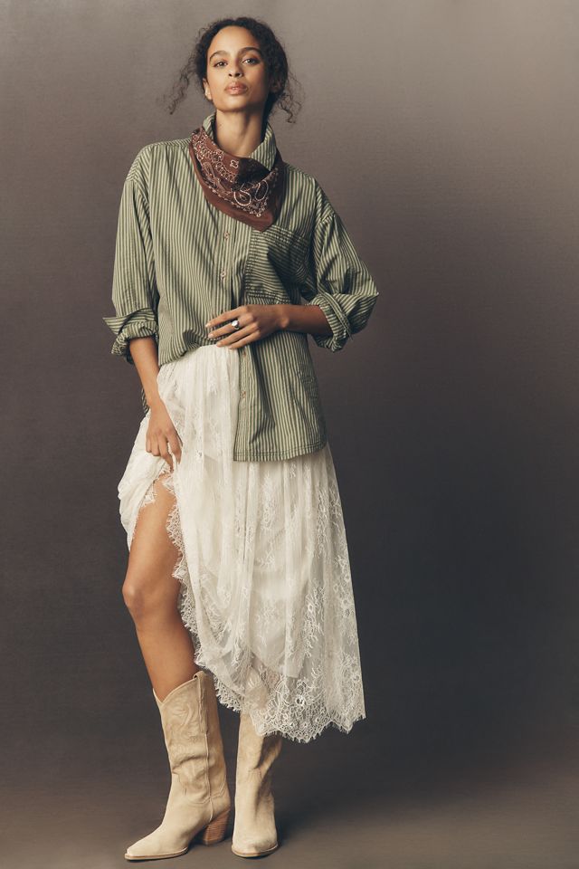Pilcro Long-Sleeve Reworked Buttondown Top #3