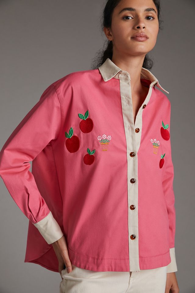 PASTICHE Embroidered Strawberry Blouse #3