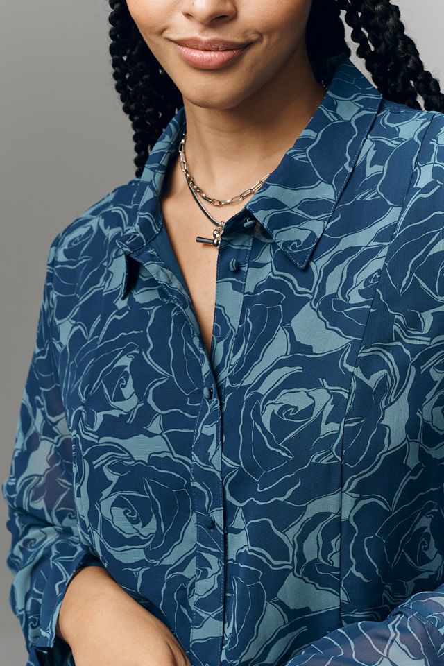 トップス tulle chiffon blouse Universal Standard Plus Chiffon Blouse | Anthropologie