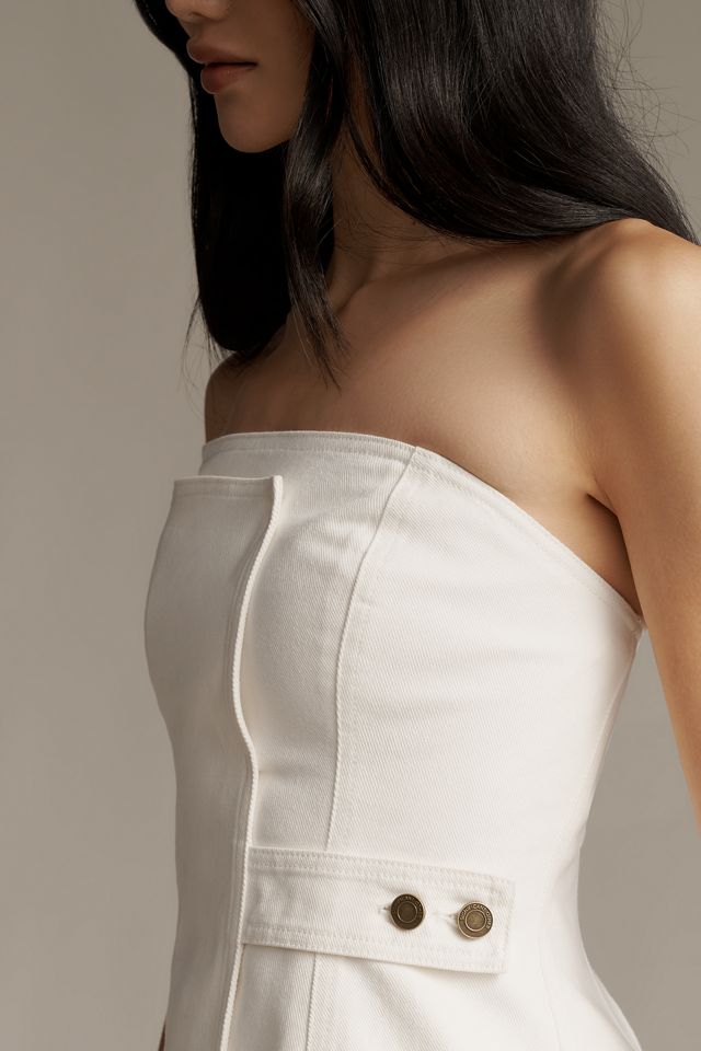Significant Other Micah Strapless Denim Top #2