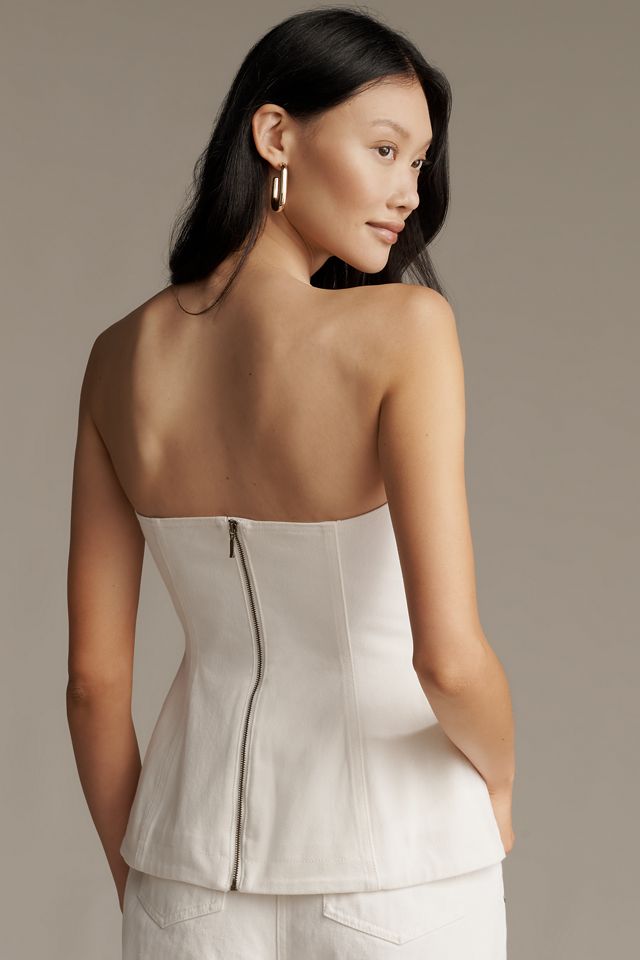 Significant Other Micah Strapless Denim Top #3