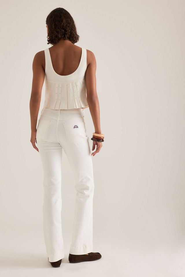 Haut corset plissé en mélange de lin Wrangler #4