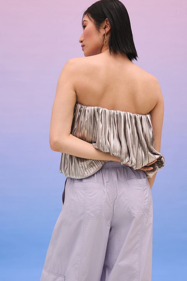 4SI3NNA Textured Shine Bubble Top #1