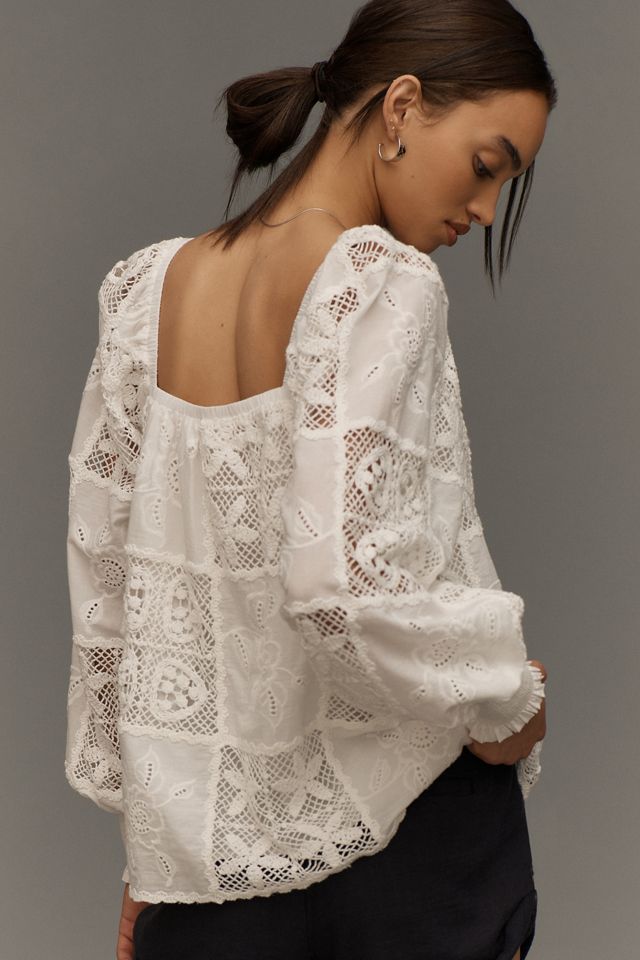 English Factory Embroidered Blouse #1