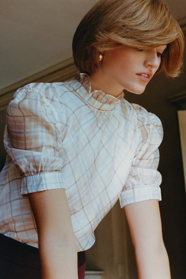 Puff-Sleeved Organza Blouse #1