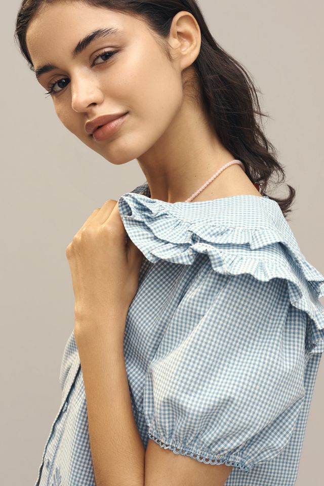 Jacquie The Label Beatrice Collared Blouse | Anthropologie
