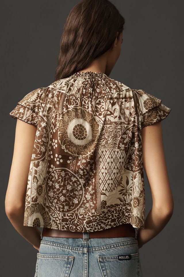 Jacquie The Label Mirabella Ruffled Blouse #1
