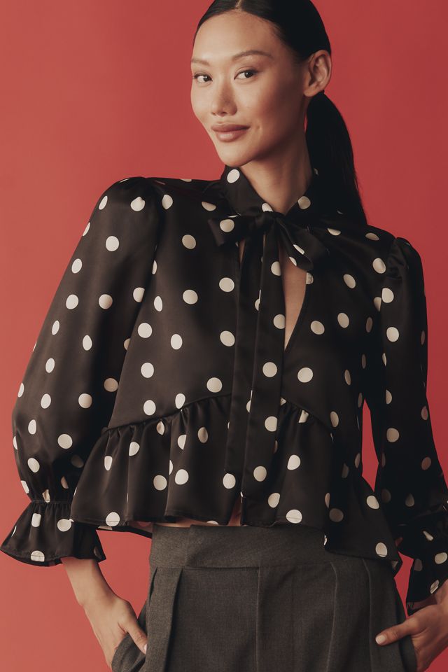 En Saison Floretta Tie-Neck Blouse #2