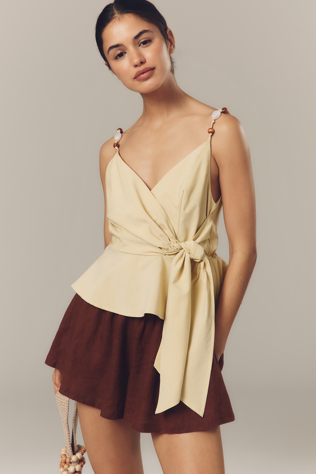 En Saison Lowen Tie Tank Top