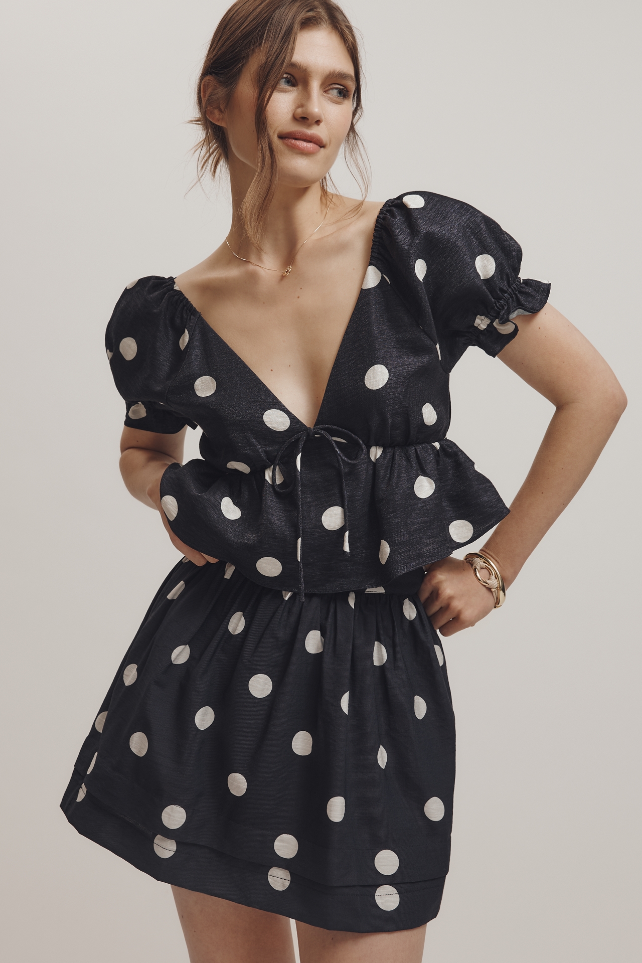 Jacquie The Label Libby Peplum Top