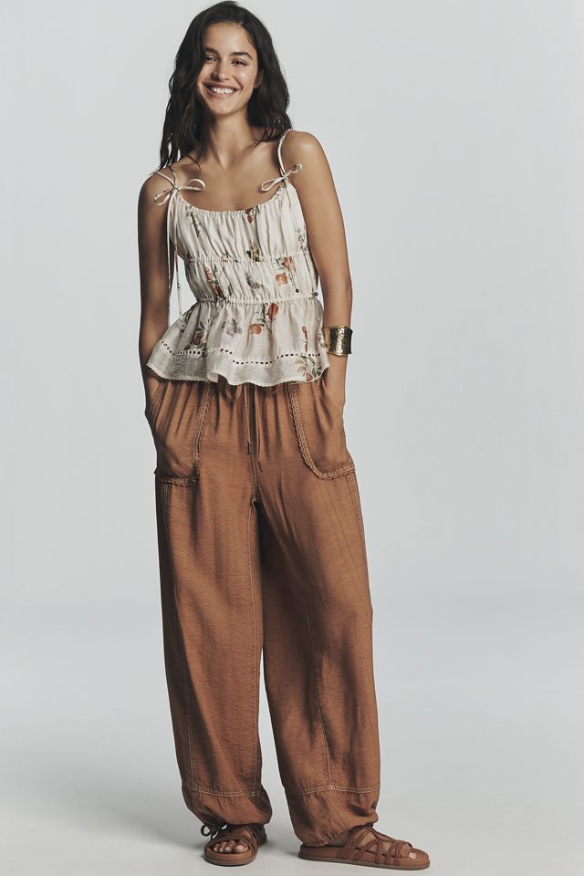 En Saison Tulsa Sleeveless Peplum Top | Anthropologie