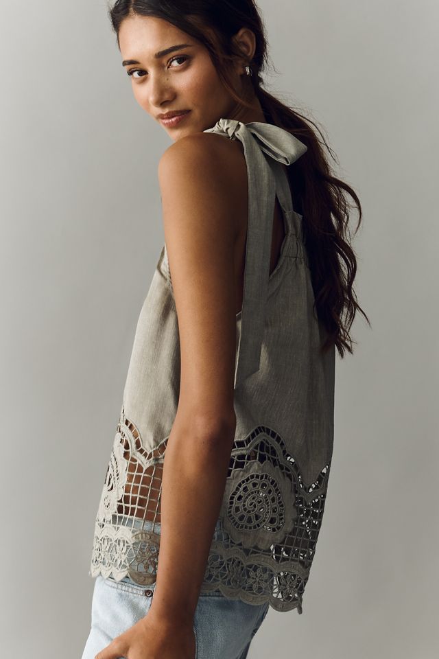 En Saison Adele Embroidered Tank | Anthropologie