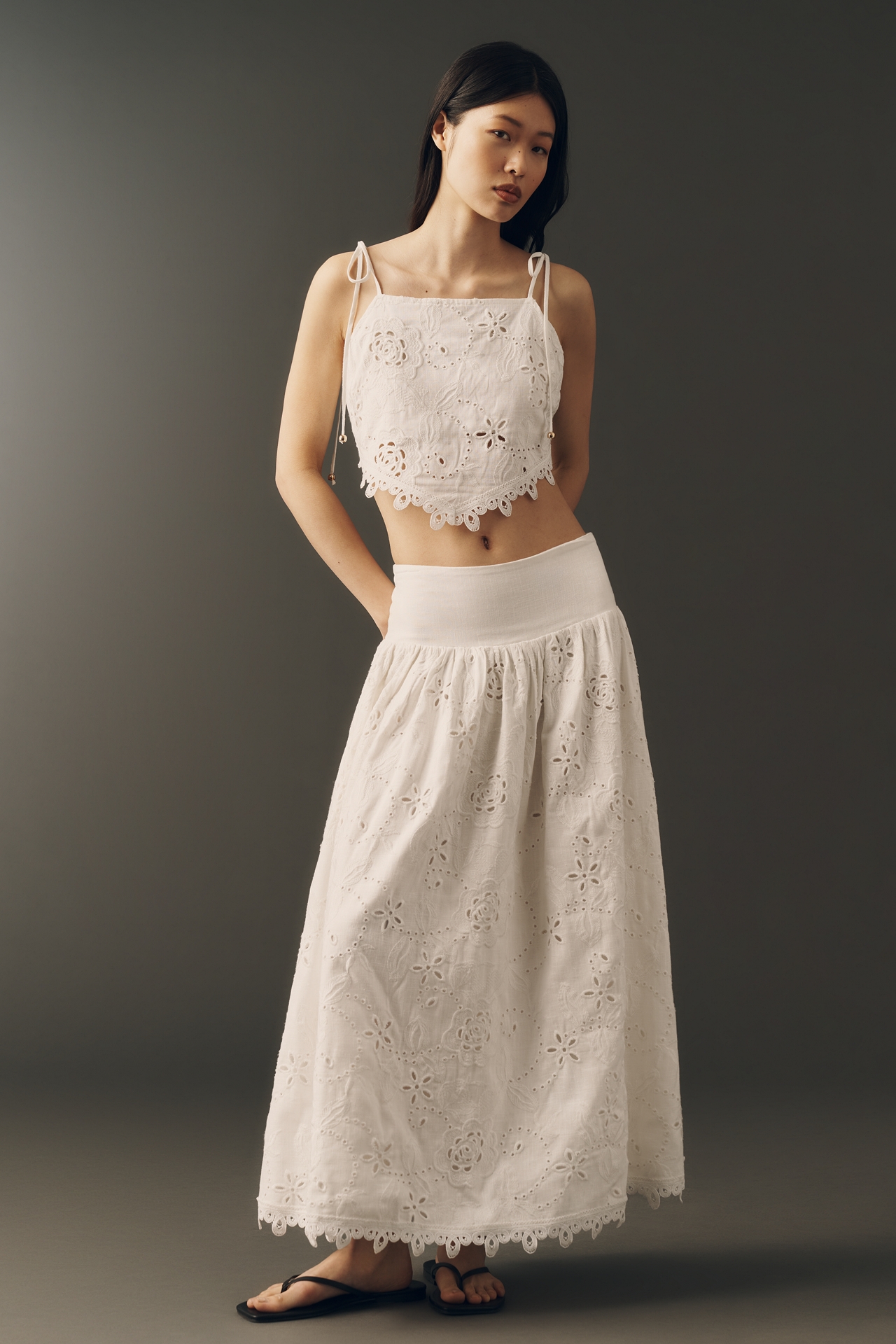 En Saison Analise Lace Crop Top