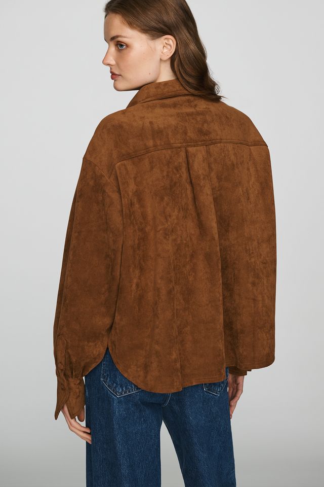 En Saison Yumi Faux Suede Shirt #1