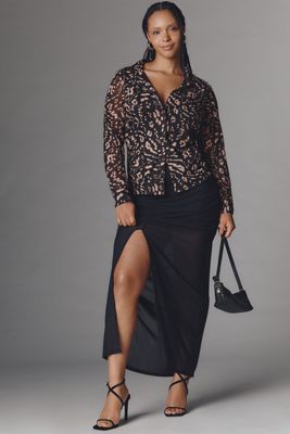 Sanctuary Plus Button-Front Fitted Top